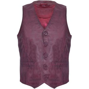 Bruinen - Giletvest - Leren - Formeel - Traditioneel