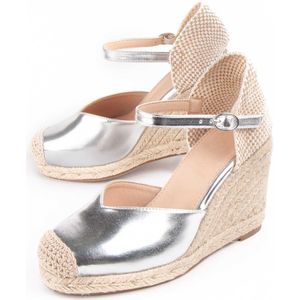 Montevita - Balenci4 - Espadrilles - Zilver - Met Sleehak