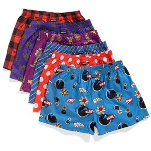 MG-1 - D630 - Boxershorts - Blauw - 6-Pack - Wijde Pasvorm