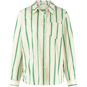 Nukus Ss24045198 ryleigh blouse stripe light sand/green