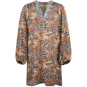 Inoa - Golden Eagle - Kokerjurk - Bruin - Lange Mouwen - V-Hals