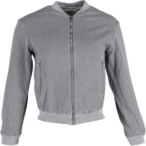 Hugo Boss Volledige Rits Bomberjack in Grijs Wol