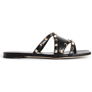 Valentino Garavani - Rockstud - Leren Sandalen - Goud