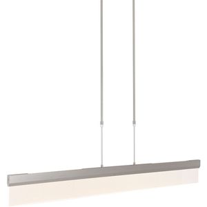 Steinhauer Moderne hanglamp - kunststof modern led l: 115cm voor binnen woonkamer eetkamer zilver