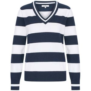 HV Society - Pullover - Gebreide Trui - V-hals - Blokstreep Print