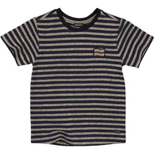 Quapi Jongens t-shirt bent aop blue stripe