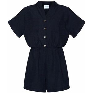 Sisters Point - Noosa - Jumpsuit - Korte Rechte Pijpen - Elastische Rand in Taille