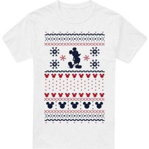 Disney Heren mickey mouse kerst trui t-shirt