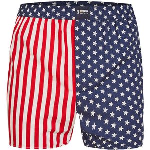 Happy Shorts Wijde boxershort met print amerikaanse vlag
