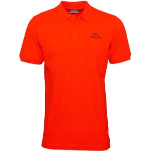 Kappa - Peleot Poloshirt - Blauw - 100% Katoen - Korte Knoopsluiting