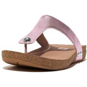 FitFlop Iqushion metallic-leather toe-post sandals