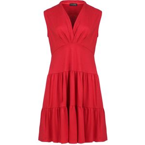 Jerseyjurk - Rood - Mouwloos - V-hals