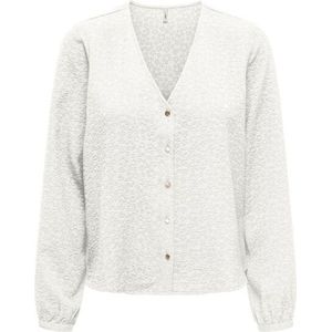 Only - Blouse - Wit - Lange Mouwen - Knoopsluiting