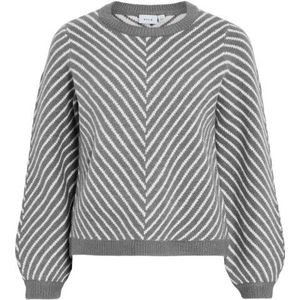 Vila Vikhaia o-neck l/s stripe knit top/