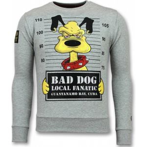 Local Fanatic Bad dog trui cartoon sweater