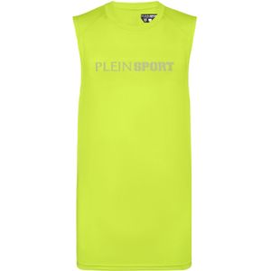 Plein Sport - Saec Tank Top - Geel - Heren - Polyester