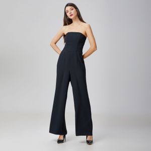 Minimalistische bustier jumpsuit