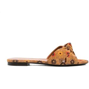 Saint Laurent - Bianca - Geknoopte Slippers - Suède