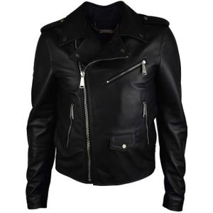 Philipp Plein - Perfecto - Jasje - Zwart - Leren Bikerjack