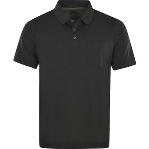 HAJO - Poloshirt - Zwart - Katoen - Kwartmouw