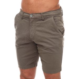 Duck and Cover - Moreshore Chino Shorts - Olijf - Korte Broeken