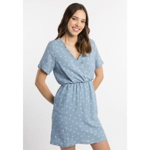 myMo - Esha - Jurk - Bloemenprint - Diepe V-halslijn - Zachte Voering