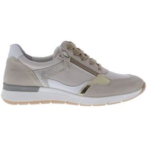 Cypres - Soft Thirsa Combi Rits - Sneakers - Beige - Leer/Suède