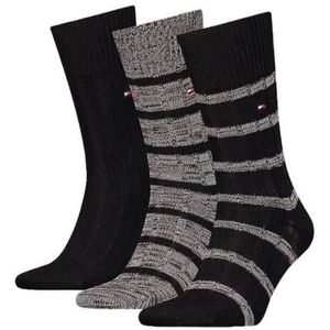 Tommy Hilfiger Sokken met streepjes voor heren (pak van 3)