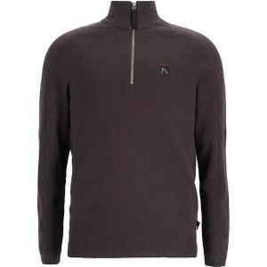 CHASIN' - Oscar Half Zip - Trui - Donkerbruin