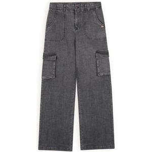 NoBell Meiden jeans cargo wide fit susy jet