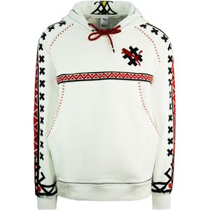 Puma x Jahnkoy - Graphic Pullover - Wit - Heren Hoodie