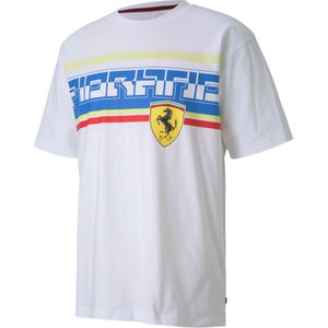 Puma - Scuderia Ferrari Street - T-shirt - Wit - Grafisch Logo