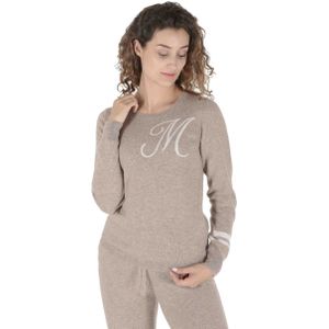 Crown Of Edinburgh Kasjmier Trui Met Ronde Hals Stockbridge Camel M