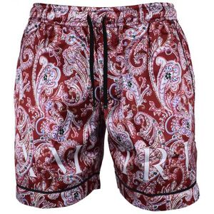 AMIRI - Korte Broek - Rood - Viscose - Met Witte Bandanaprint