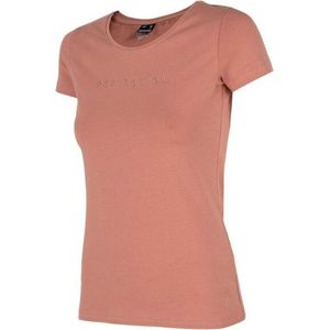 4F - T-shirt - Wit - 95% Katoen, 5% Elastaan - Ronde Hals, Korte Mouwen