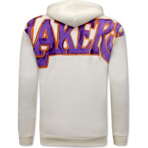 IKAO Paris Lakers oversized hoodie beige
