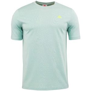 Kappa - T-shirt - Zwart - Katoen - Geborduurd Logo