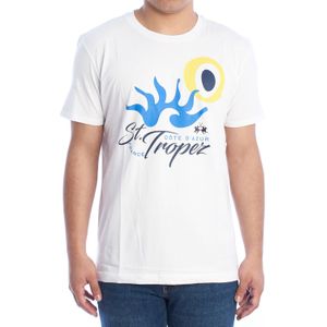 La Martina - Heren T-shirt - Wit - Katoen - Korte Mouwen