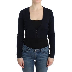 Cavalli Dames zwart gehaakt wollen vest