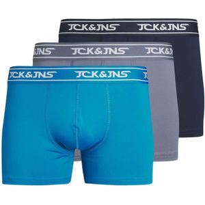 Jack & Jones Heren boxershorts trunks microfiber jaccarl effen 3-pack