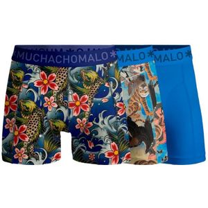 Muchachomalo - Irezumi - Boxershorts - Blauw - 3-pack