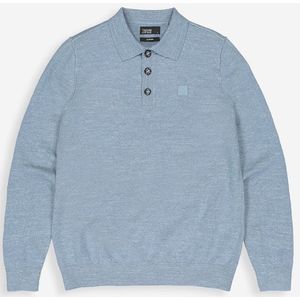 Butcher of Blue lt clifden polo l/s m2416001 836-lagoon blue