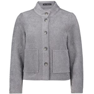 Betty Barclay - Knoop Blazer Jas - Grijs - Dames - 4XL