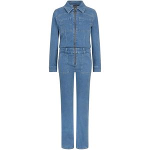 Indian Blue Meisjes jumpsuit medium denim