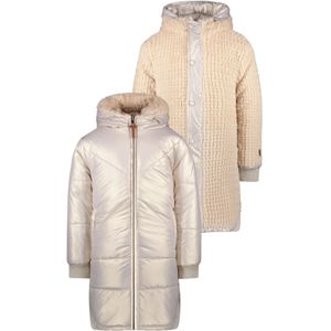 Like Flo Meisjes reversibel winterjas met capuchon ariana metallic lt