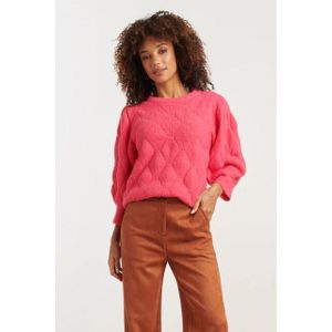 Smashed Lemon Gebreide losvallende damestrui |