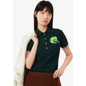 Lacoste - L.12.D Stretch Mini Piqué Poloshirt - Groen - Dames