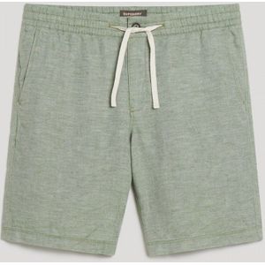 Superdry M7110423a drawstring linen 1vm sage green heren short