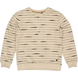 Levv Jongens sweater falko aop sand stone stripe