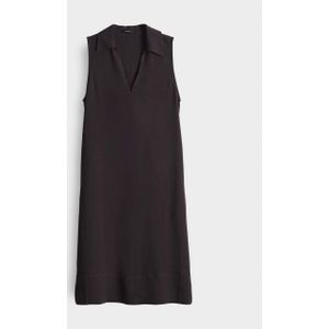 Opus - Wika - Midi-jurk - Bruin - 71% Viscose, 29% Linnen